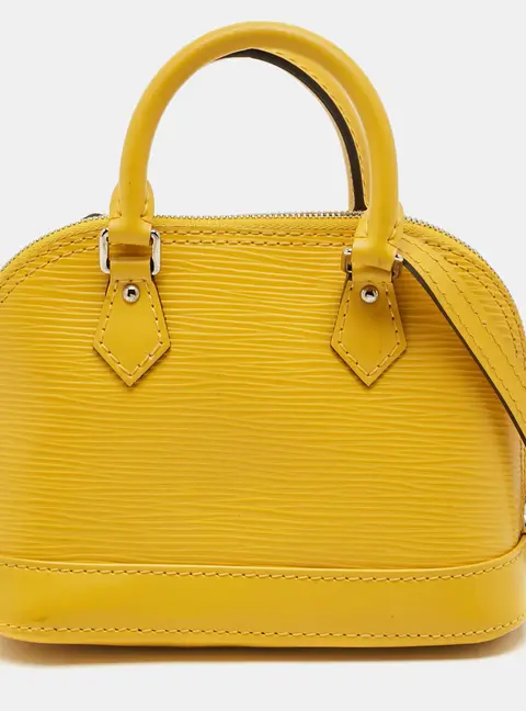 Louis Vuitton Alma Nano Mimosa Epi Leather Bag