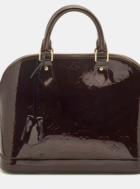 Louis Vuitton Alma PM Amarante Monogram Vernis Bag