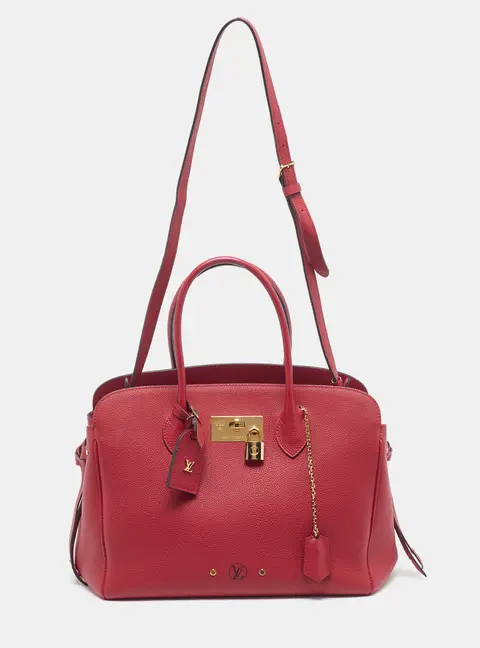 Louis Vuitton Milla MM Red Leather Bag