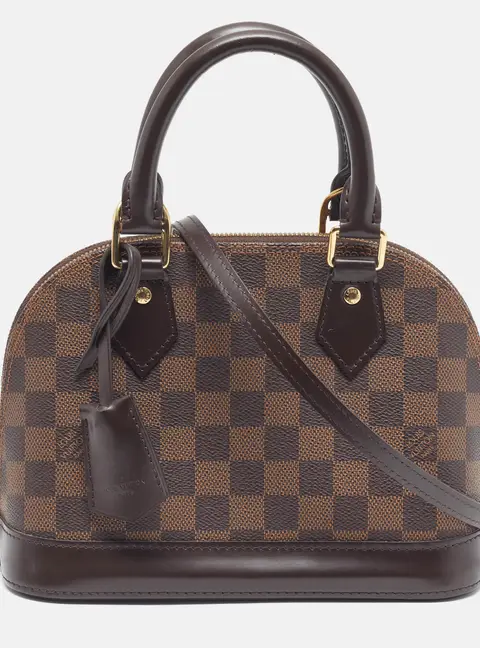 Louis Vuitton Alma BB Damier Ebene Canvas Bag