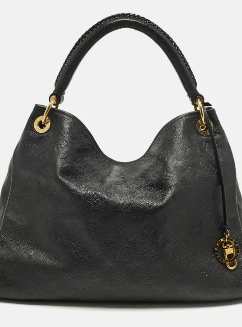 Louis Vuitton Artsy MM Black Empreinte Leather Bag