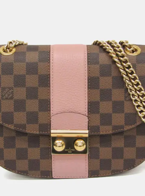 Louis Vuitton Wight Brown/Pink Damier Canvas Shoulder Bag