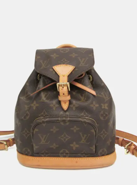 Louis Vuitton Montsouris Mini Brown Monogram Canvas Backpack Bag