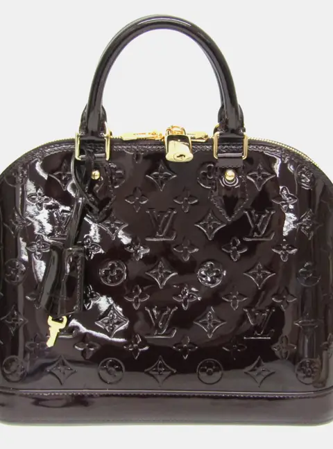 Louis Vuitton Alma PM Amarante Monogram Vernis Leather Top Handle Bag