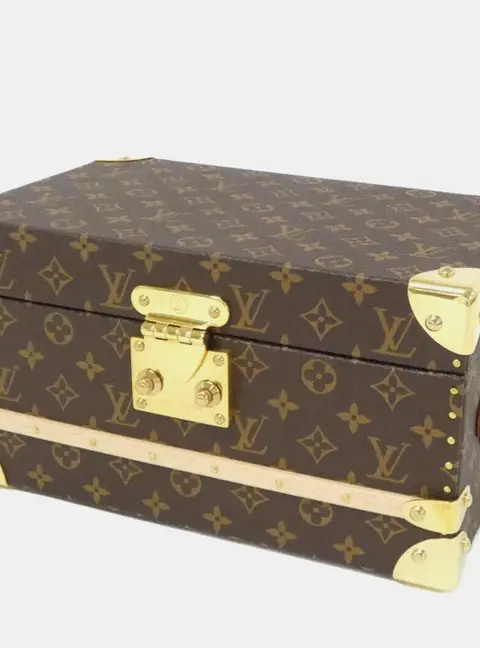 Louis Vuitton Malle Bijou Mini Brown Monogram Canvas Jewelry Case Bag