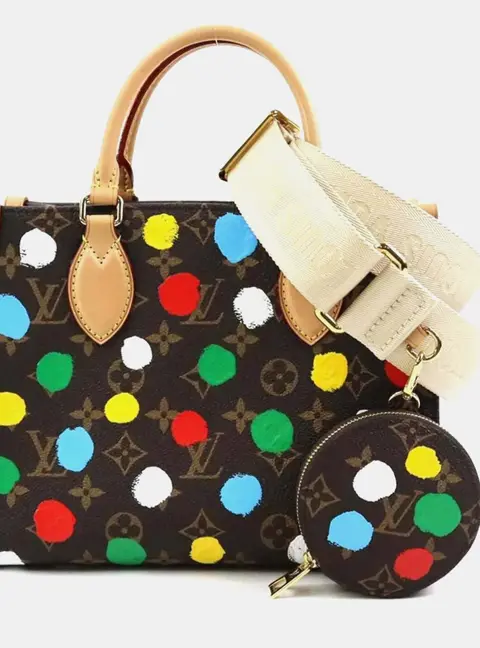 Louis Vuitton On The Go PM Brown/Multicolor Monogram Canvas Tote Bag