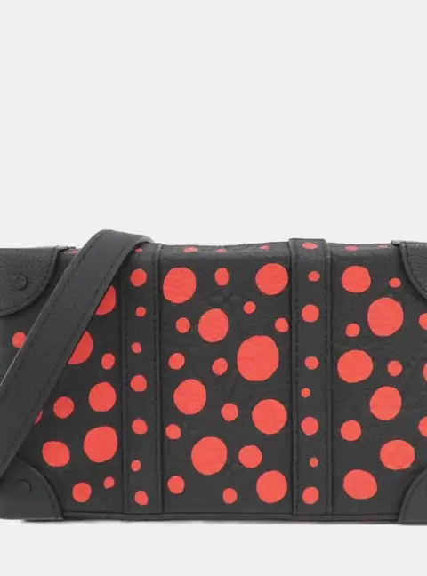 Louis Vuitton x YK Soft Trunk PM Black Red Taurillon Monogram Leather Crossbody Bag