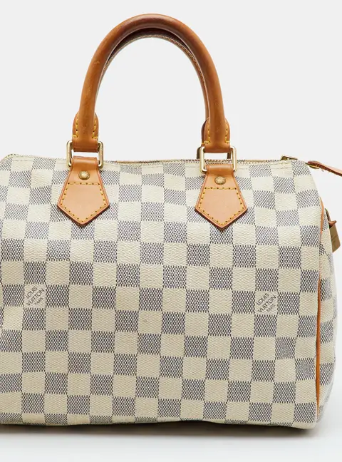 Louis Vuitton Speedy 25 Damier Azur Canvas Bag