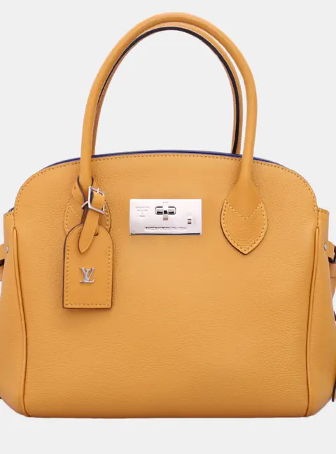 Louis Vuitton Milla PM Yellow Leather Top Handle Bag
