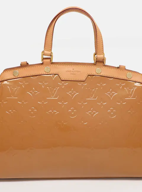 Louis Vuitton Brea MM Noisette Monogram Vernis Bag