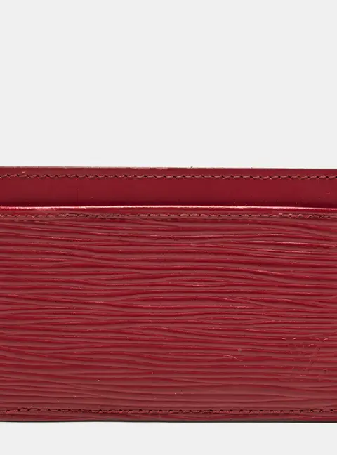 Louis Vuitton Rouge Pomodoro Epi Leather Card Holder
