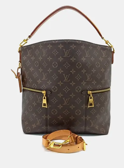 Louis Vuitton Meli Monogram Canvas Brown Monogram Canvas Hobo Bag