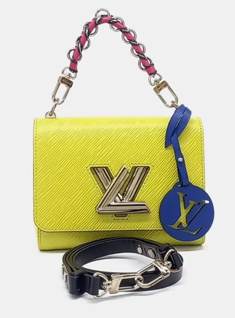 Louis Vuitton Twist PM Yellow Epi Leather Shoulder Bag