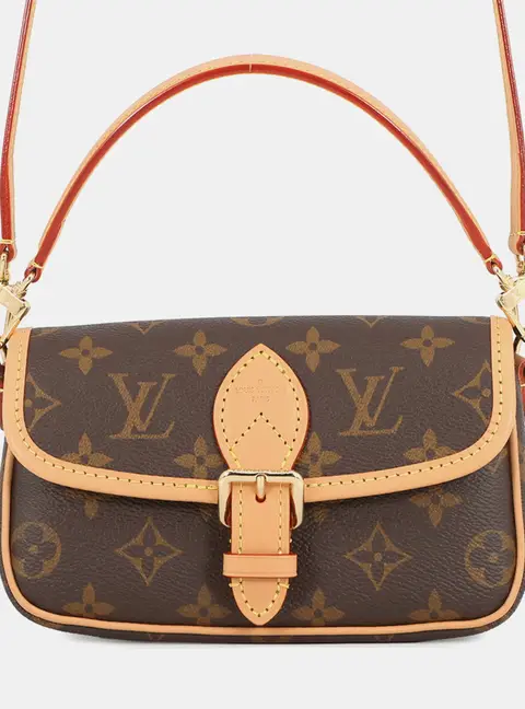 Louis Vuitton Nano Diane Brown Monogram Canvas Crossbody Bag