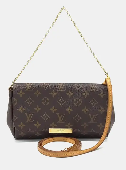Louis Vuitton Brown Coated Canvas Monogram Favorite MM