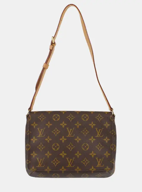 Louis Vuitton Musette Tango Short Brown Monogram Canvas Shoulder Bag