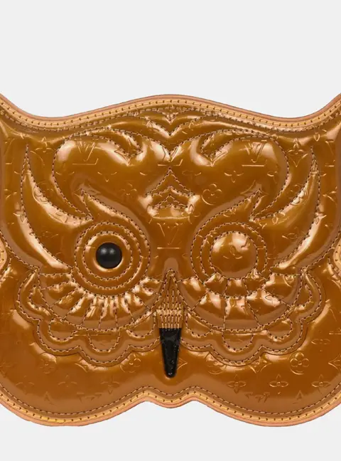 Louis Vuitton Conte De Fees Owl Pochette Bronze Monogram Vernis Leather Shoulder Bag