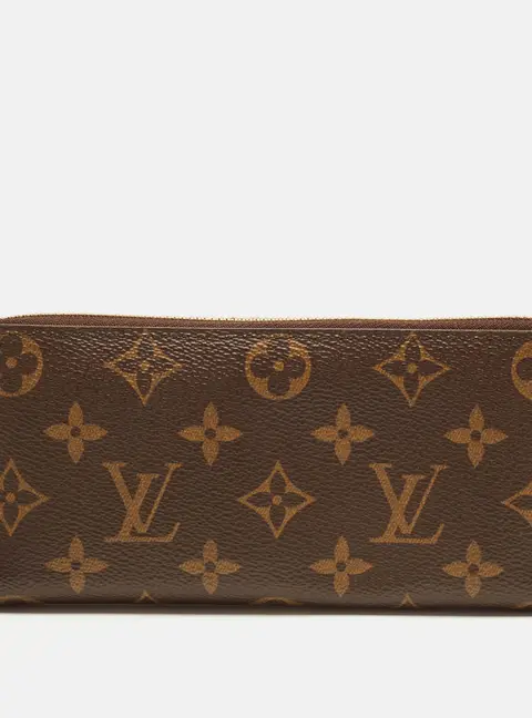 Louis Vuitton Clemence Fuchsia Monogram Canvas Zip Around Wallet