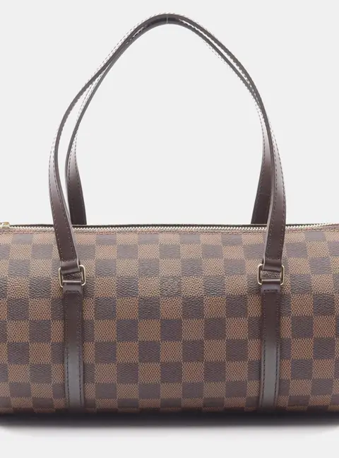 Louis Vuitton Papillon 30 Brown Damier Ebene Canvas Top Handle Bag