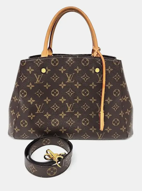 Louis Vuitton Brown PVC Monogram Montaigne MM