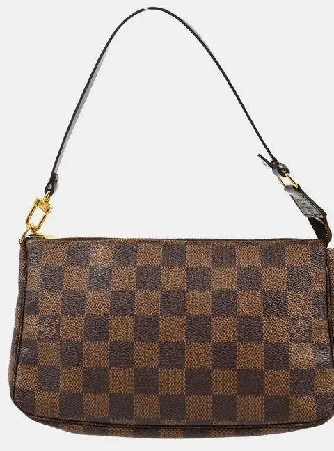 Louis Vuitton Pochette Accessoires Damier Ebene Canvas Shoulder Bag