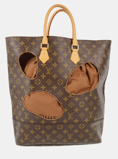Louis Vuitton Comme des Garcons Celebrating Monogram Brown Vachetta Tote Bag