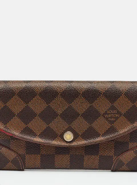Louis Vuitton Caissa Damier Ebene Canvas Wallet