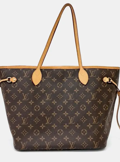 Louis Vuitton Brown PVC Monogram Neverfull NM MM