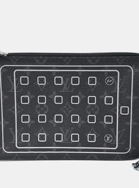 Louis Vuitton Black PVC x Fragment iPad Pouch