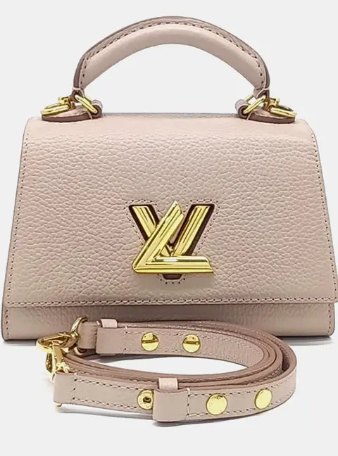 Louis Vuitton Beige Leather One Handle Twist BB