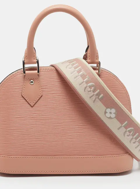 Louis Vuitton Alma BB Rose Trianon Epi Leather Satchel