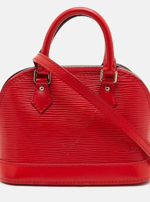 Louis Vuitton Alma Piment Nano Epi Leather Bag