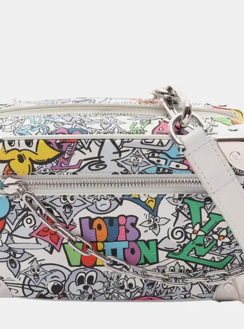 Louis Vuitton Monogram Comics Mini Soft Trunk White Multicolor Monogram Canvas Shoulder Bag