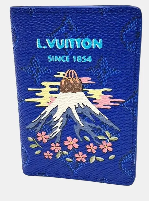 Louis Vuitton Blue/Multicolor Leather Pocket Organizer M25972