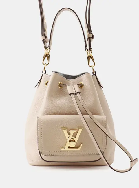 Louis Vuitton Lockme Bucket Nv Beige Leather