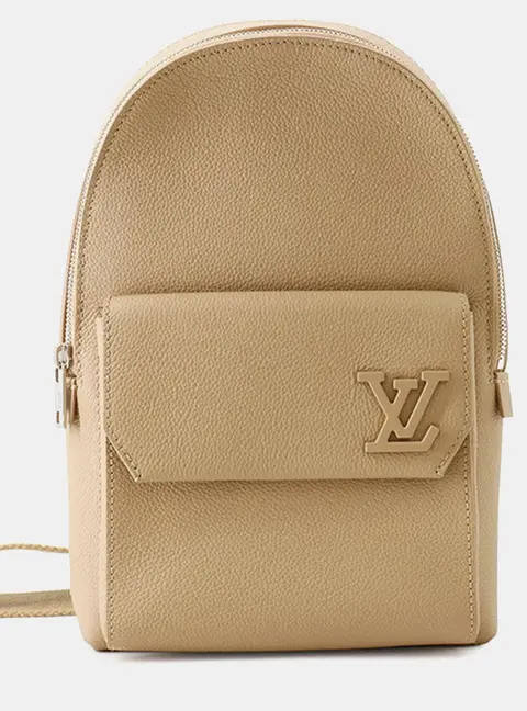 Louis Vuitton Lv Aerogram Pilot Sling Bag Beige Calf Leather
