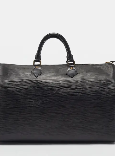 Louis Vuitton Speedy 40 Black Epi Leather Bag