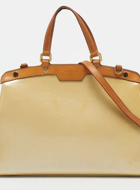 Louis Vuitton Brea MM Vert Impression Monogram Vernis Bag