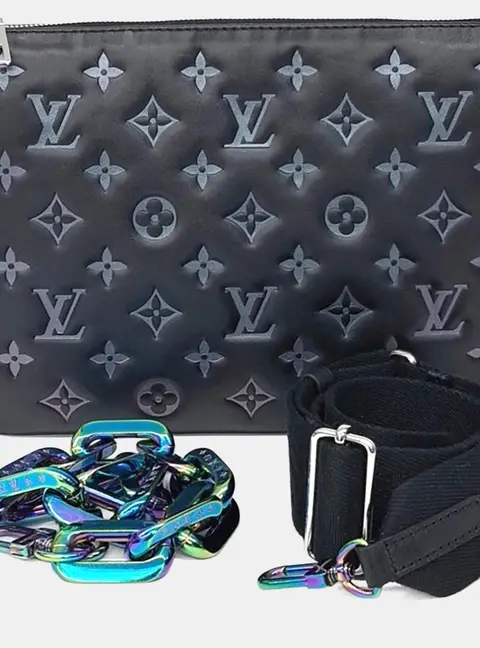 Louis Vuitton Black Leather Cousin PM