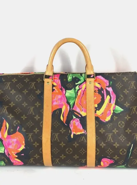 Louis Vuitton Monogram Rose Keepall 50 Brown Monogram Canvas Travel Bag
