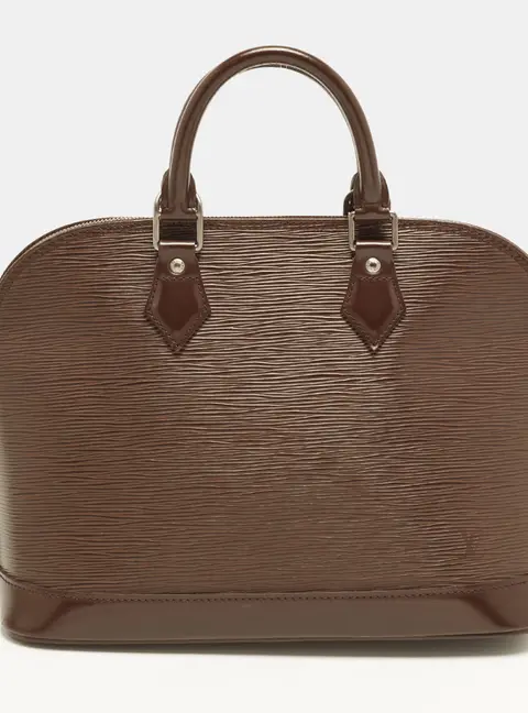 Louis Vuitton Alma PM Moka Epi Leather Bag