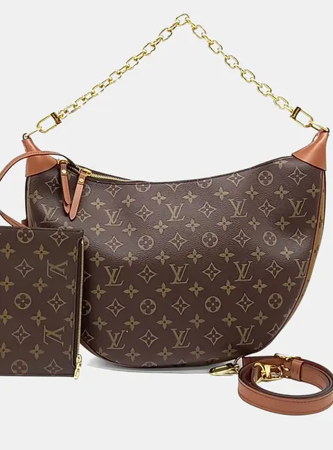 Louis Vuitton Brown PVC Loop Hobo Bag