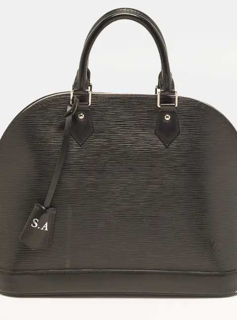 Louis Vuitton Alma MM Black Epi Leather Bag