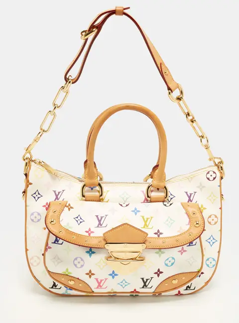Louis Vuitton Rita White Monogram Multicolor Canvas Bag