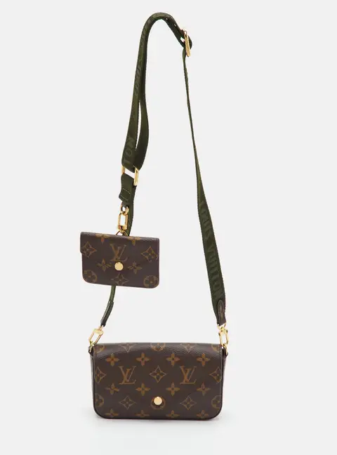 Louis Vuitton F&eacute;licie Strap & Go Monogram Canvas Bag