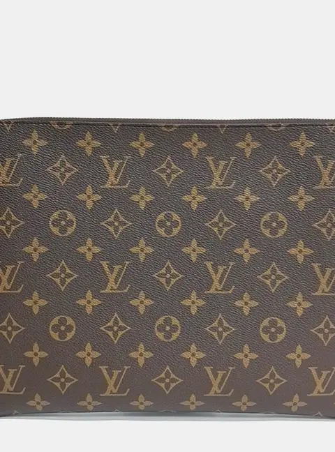 Louis Vuitton Brown PVC Monogram Key Pouch L M13561
