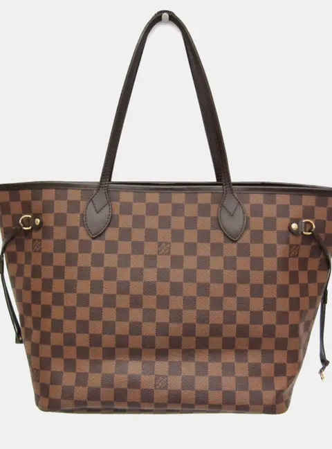 Louis Vuitton Neverfull MM Brown Damier Ebene Canvas Tote Bag