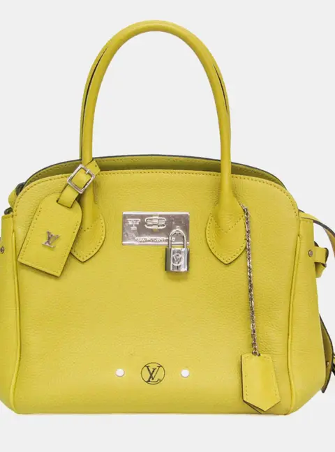 Louis Vuitton Milla PM Vert Acid Veau Nuage Calfskin Leather Top Handle Bag