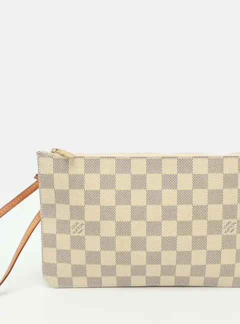 Louis Vuitton Neverfull MM Damnier Azur Canvas Pochette