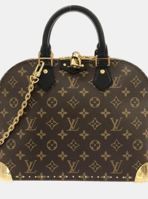 Louis Vuitton Alma Trunk PM Brown Monogram Canvas Top Handle Bag